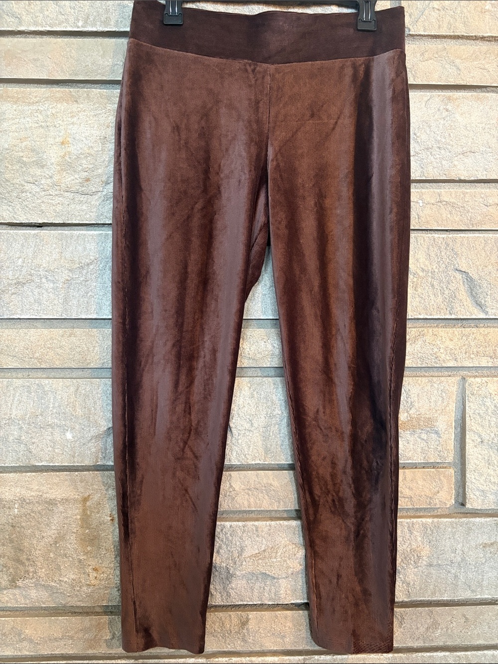 Ruby Rd. Brown Velvet Leggings